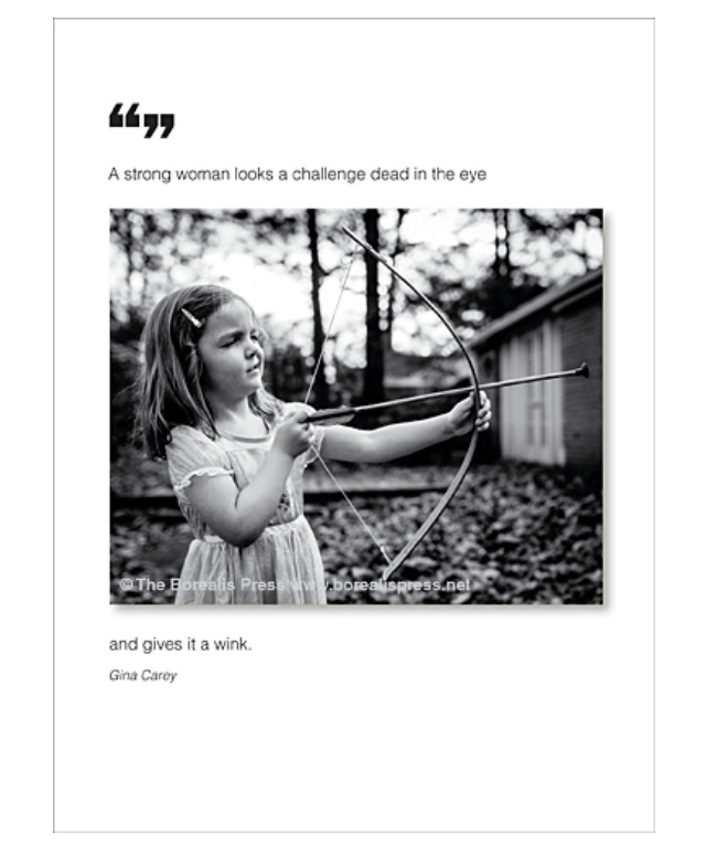 The Borealis Press Cards A strong woman looks... - Card