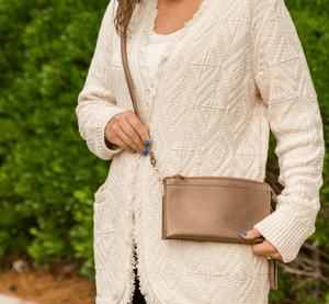 A Wink and A Nod Bronze Abby Crossbody Purse