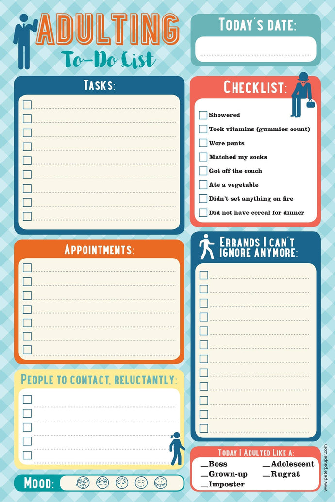 Peter Pauper Press Adulting Note Pad