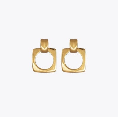 CXC Jewelry Gold Aldaba Post Earring