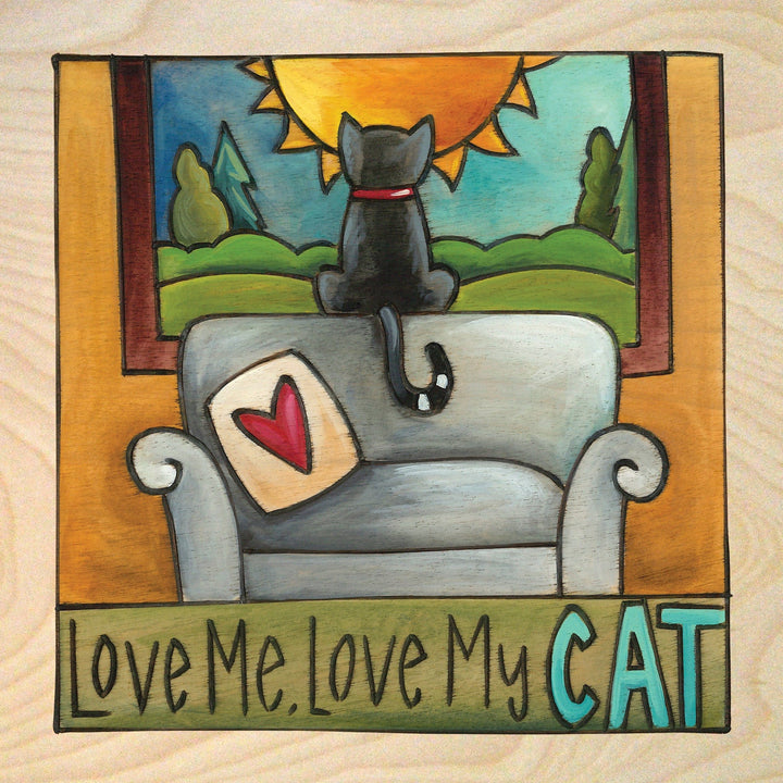 Sincerely Sticks Wall Art All Nine Lives 6" x 6" Plaque
