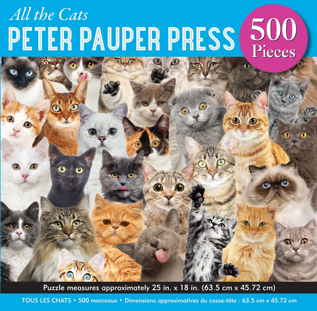 Peter Pauper Press Books Cards Games and Puzzles - Games and Puzzles All the Cats 500 Piece Jigsaw Puzzle