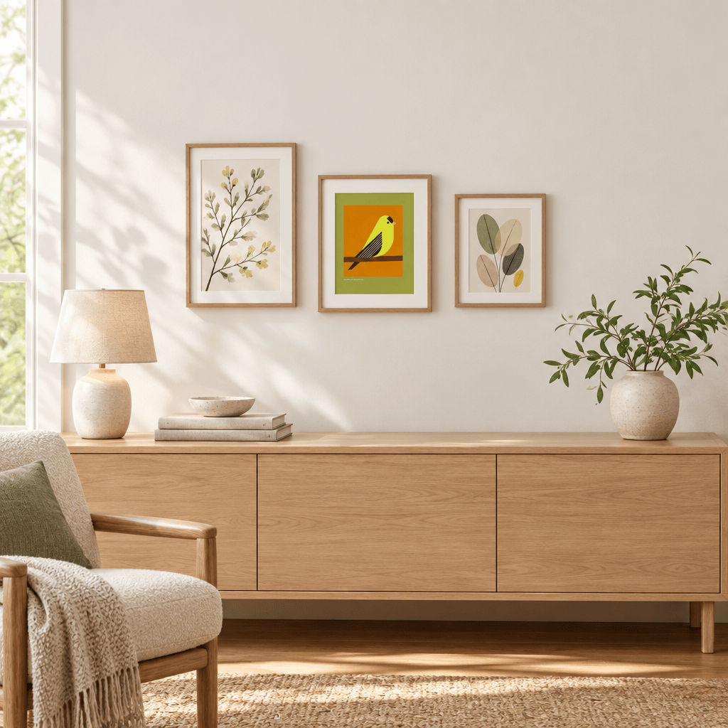 Little Dipper Art Home Decor - Indoor - Furniture Lighting Mirrors Wall Art American Goldfinch Art Print | Little Dipper Art