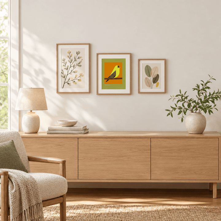 Little Dipper Art Home Decor - Indoor - Furniture Lighting Mirrors Wall Art American Goldfinch Art Print | Little Dipper Art