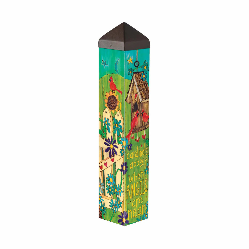 Demdaco Home Decor - Garden - Outdoor Angels and Cardinals 20" Art Pole