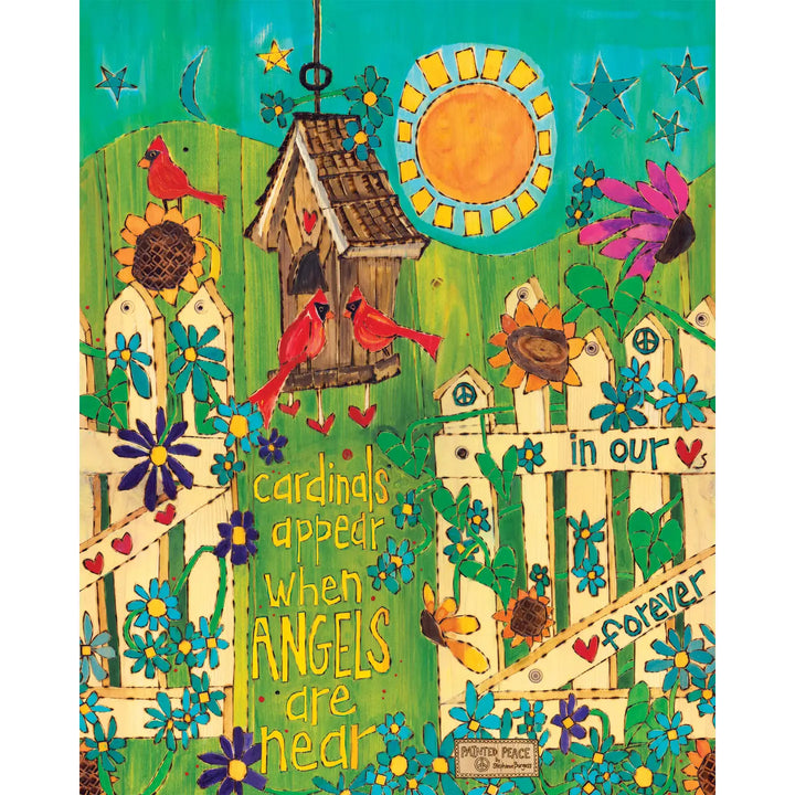 Demdaco Home Decor - Garden - Outdoor Angels and Cardinals 20" Art Pole