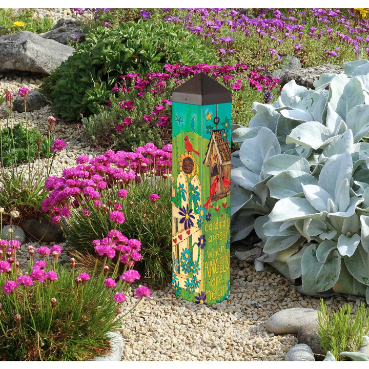 Demdaco Home Decor - Garden - Outdoor Angels and Cardinals 20" Art Pole