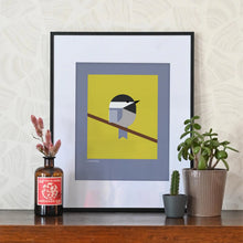 Load image into Gallery viewer, Little Dipper Art Home Decor - Indoor - Furniture Lighting Mirrors Wall Art Art Print Black Capped Chickadee
