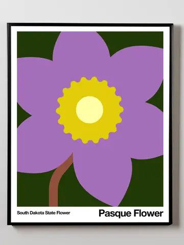 Little Dipper Art Home Decor - Indoor - Furniture Lighting Mirrors Wall Art Art Print Pasque Flower SD