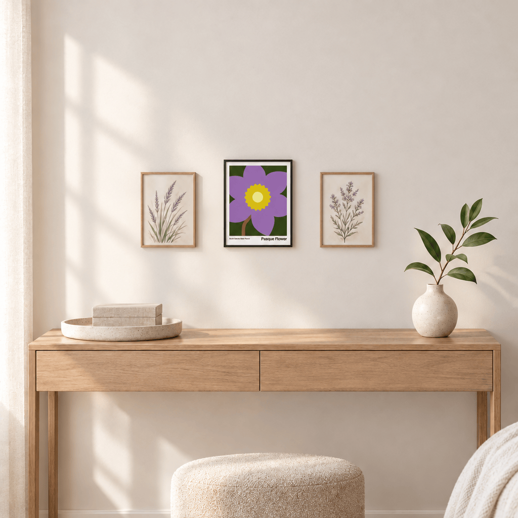 Little Dipper Art Home Decor - Indoor - Furniture Lighting Mirrors Wall Art Art Print Pasque Flower SD