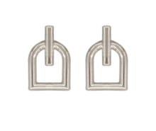 Load image into Gallery viewer, CXC Jewelry Jewelry - Earrings - CXC Silver Ascot Mini Stirrup Earrings Silver
