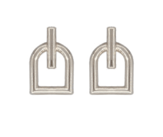 CXC Jewelry Jewelry - Earrings - CXC Silver Ascot Mini Stirrup Earrings Silver