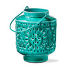 Tag True Living Home Decor - Home Accent Aura Enamel Lantern Small Teal