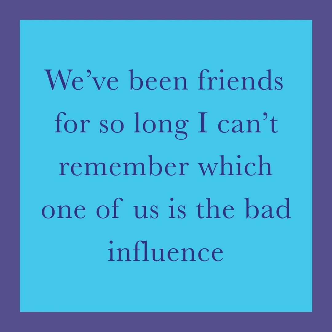 Drinks on Me Coasters Cards Bad Influence Card