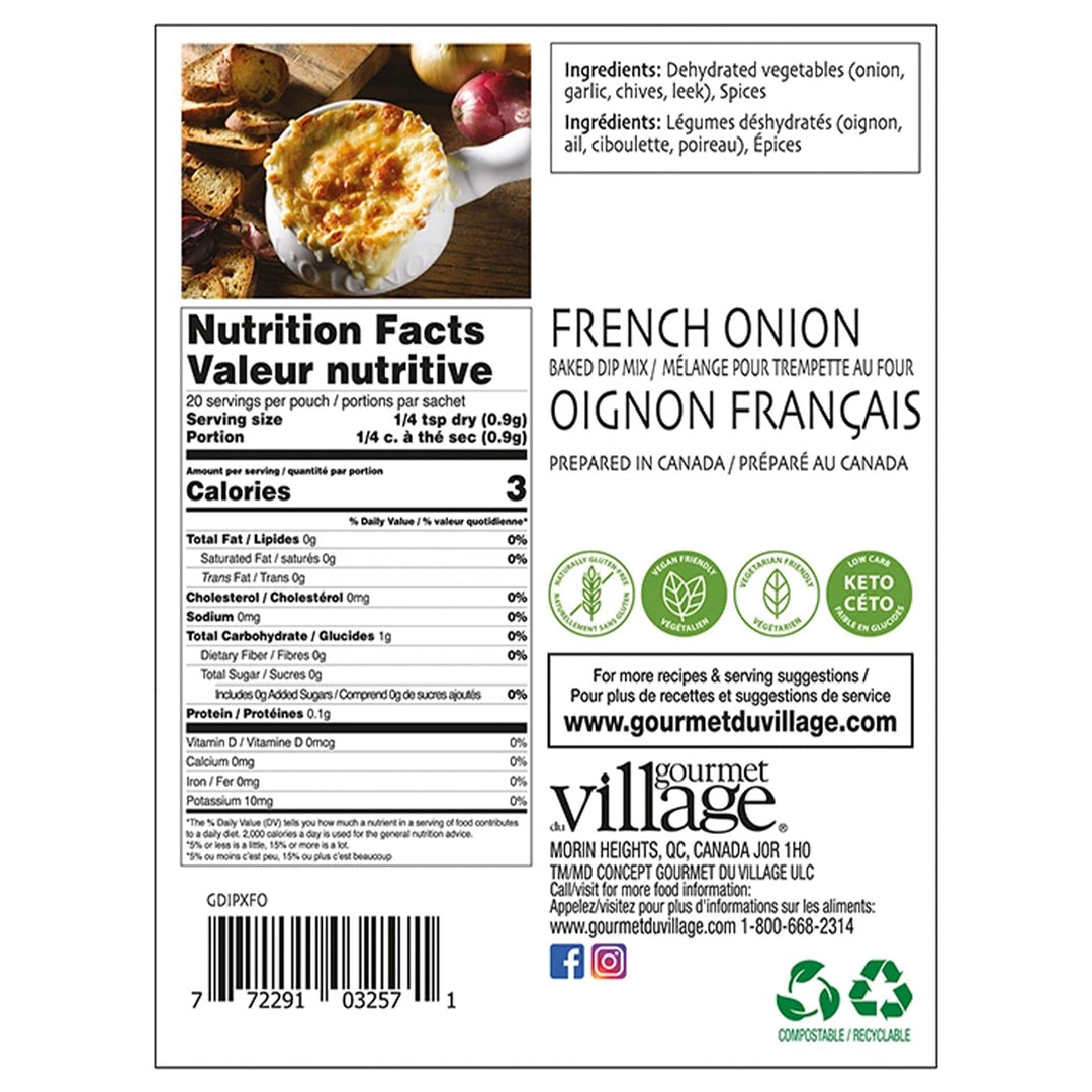 Gourmet Du Village Baking Mixes Baked French Onion Dip Recipe