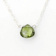 Load image into Gallery viewer, Judy Brandon Jewelry - Necklaces Peridot/Silver Bar Gem 56 Necklace
