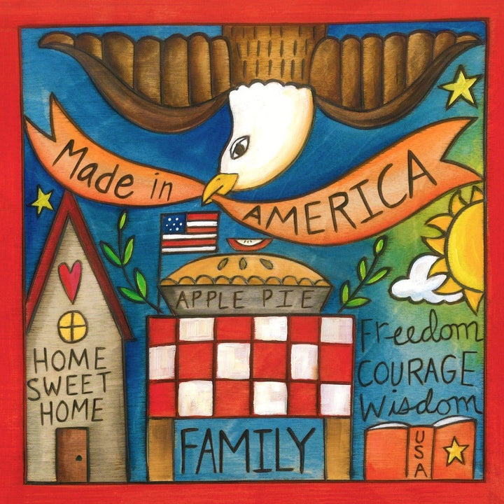 Sincerely Sticks Wall Art Be Free 6" x 6" Plaque