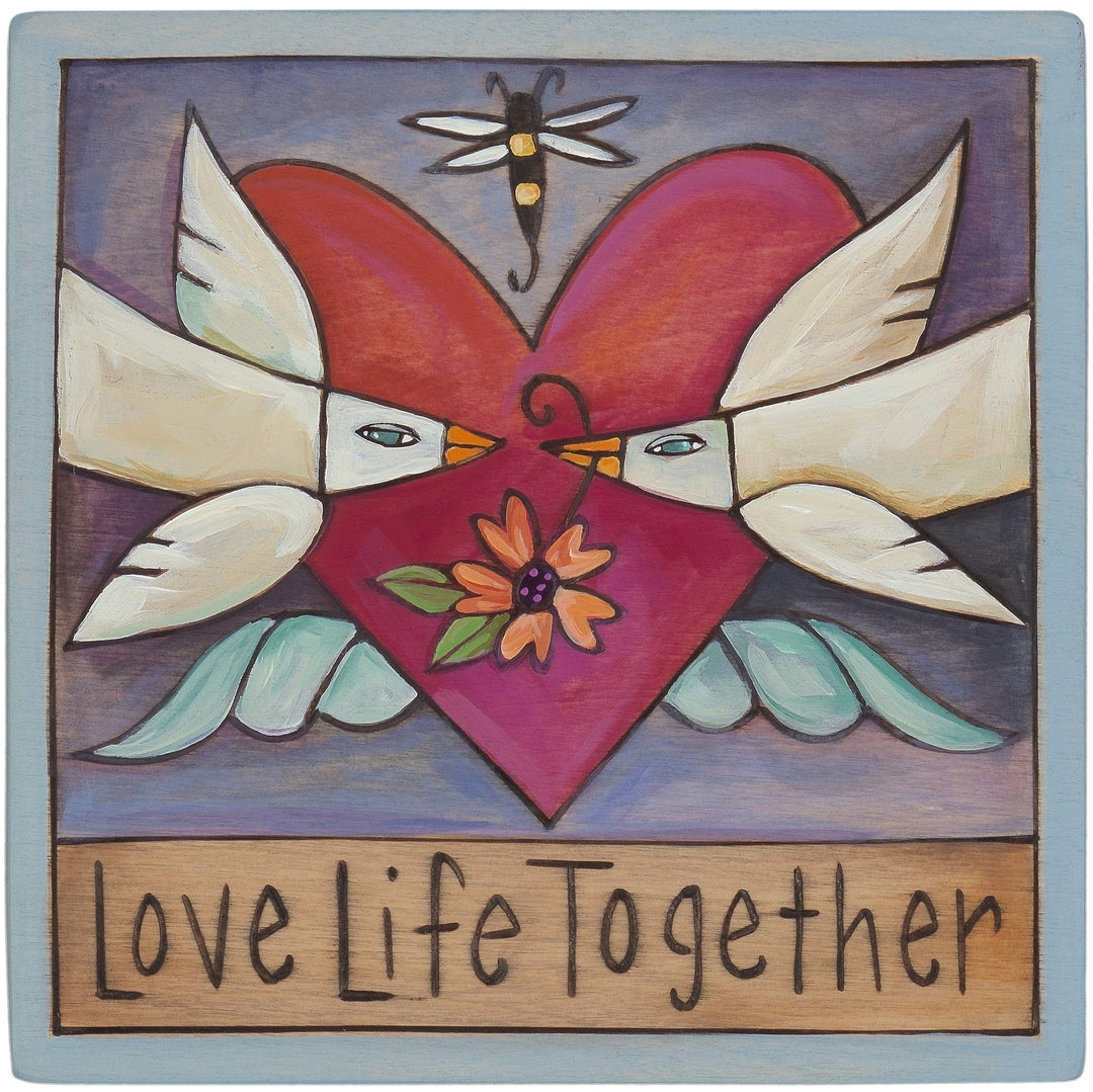 Sincerely Sticks Wall Art Beak 2 Beak 6" x 6" Plaque