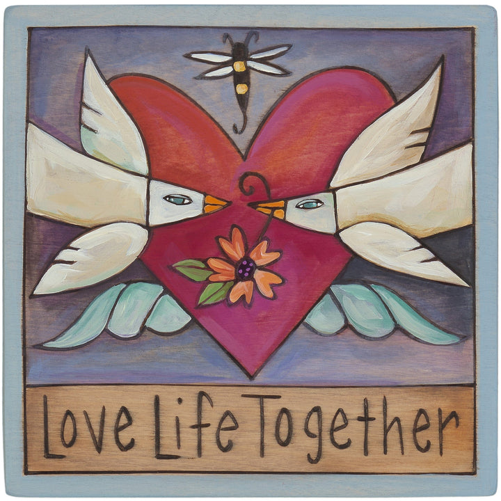 Sincerely Sticks Wall Art Beak 2 Beak 6" x 6" Plaque