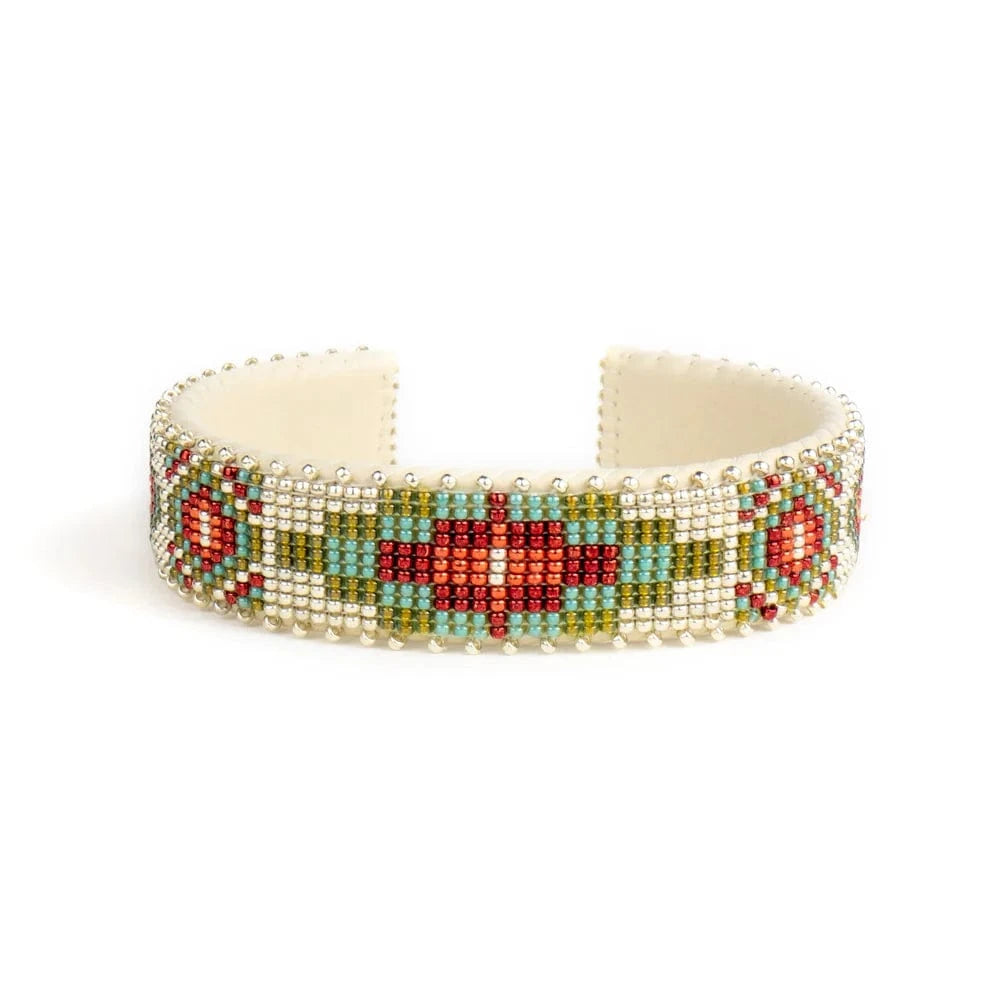 Etkie Jewelry Medium Becca Beaded Glass Cuff