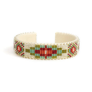 Etkie Jewelry Medium Becca Beaded Glass Cuff