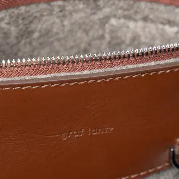 Graf Lantz Handbags &amp; Wallets Bedford Merino Wool Belt Bag - Ash Brown / Sienna