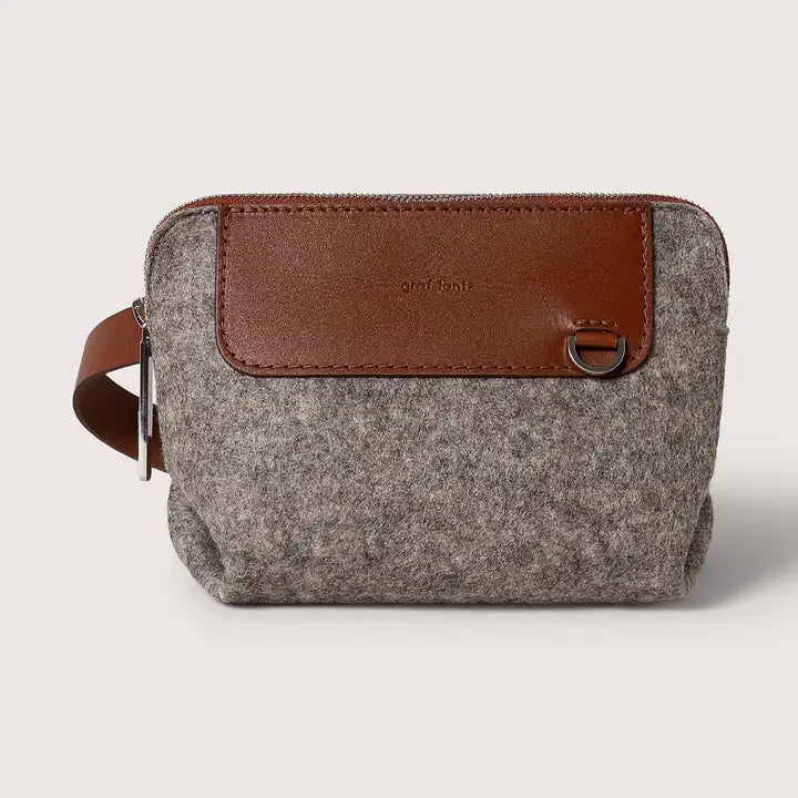 Graf Lantz Handbags &amp; Wallets Bedford Merino Wool Belt Bag - Ash Brown / Sienna