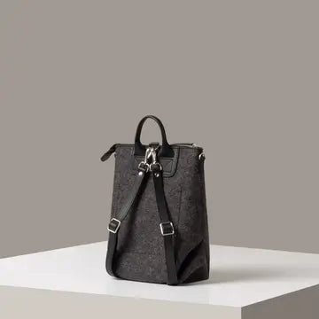 Graf Lantz Handbags &amp; Wallets Bedford Merino Wool Midi Backpack - Charcoal / Black