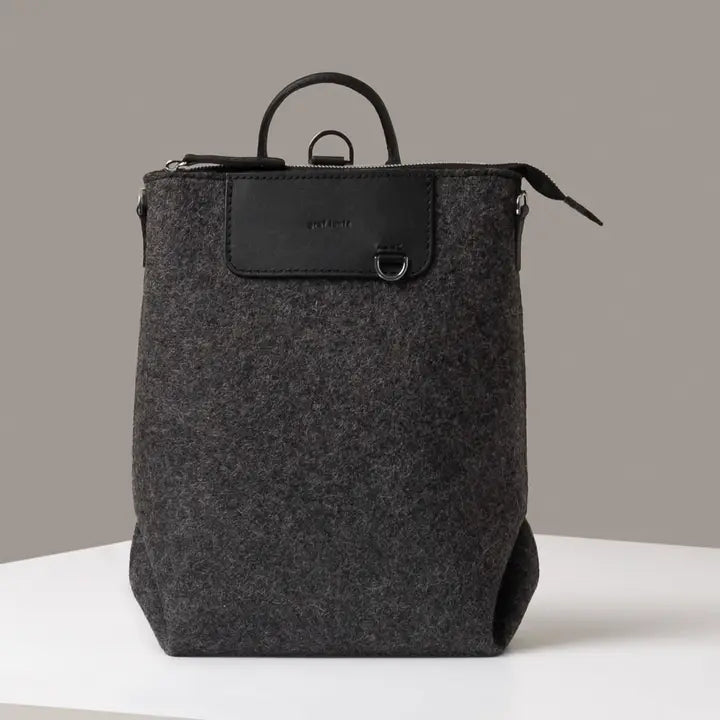Graf Lantz Handbags &amp; Wallets Bedford Merino Wool Midi Backpack - Charcoal / Black