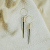 Commonform Jewelry - Earrings Beth Dutton Quill Hoops Predominantly Black, Short (1.75" - 2.5")
