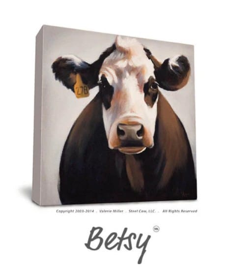 Steel Cow LLC Canvas Print Betsy -  Canvas Wall Art Print