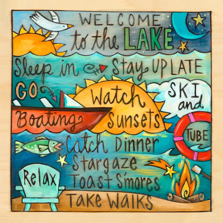 Sincerely Sticks Home Decor - Home Accent Better on a Boat Wall Plaque