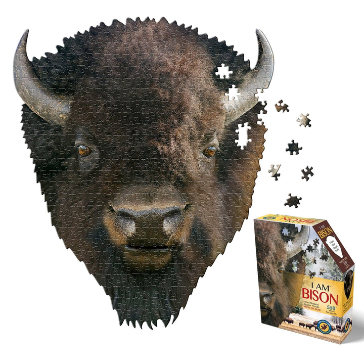 Madd Capp Games &amp; Puzzles Puzzles/Games/Books Bison Jigsaw Puzzle, I Am Bison 300 and 550 Piece Jigsaw Puzzles
