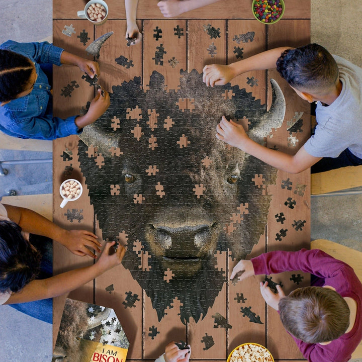 Madd Capp Games &amp; Puzzles Puzzles/Games/Books Bison Jigsaw Puzzle, I Am Bison 300 and 550 Piece Jigsaw Puzzles