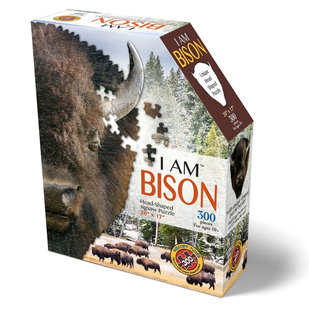 Madd Capp Games &amp; Puzzles Puzzles/Games/Books Bison Jigsaw Puzzle, I Am Bison 300 Piece Jigsaw Puzzle