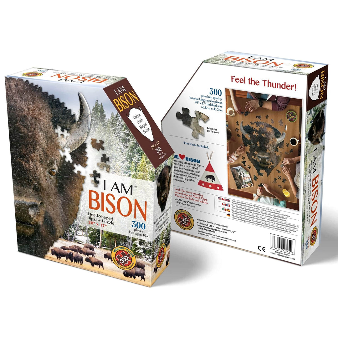 Madd Capp Games &amp; Puzzles Puzzles/Games/Books Bison Jigsaw Puzzle, I Am Bison 300 Piece Jigsaw Puzzle