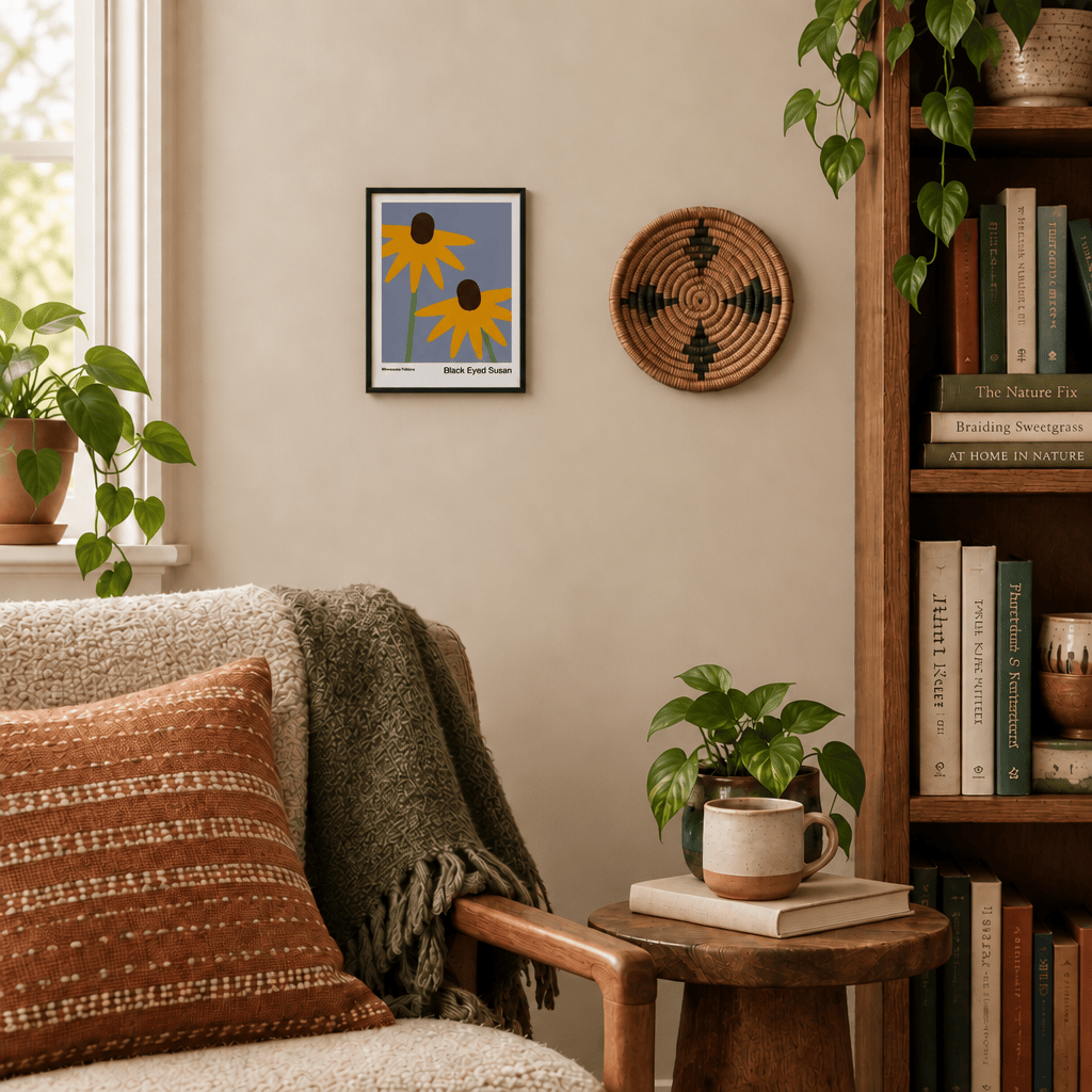 Little Dipper Art Black-Eyed Susan Native Plant Art Print | Little Dipper Art