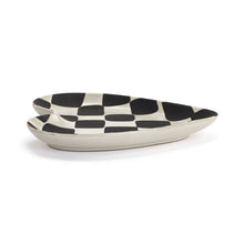Load image into Gallery viewer, Demdaco Home Decor - Home Accent Black &amp; White Checker Heart Spoon Rest

