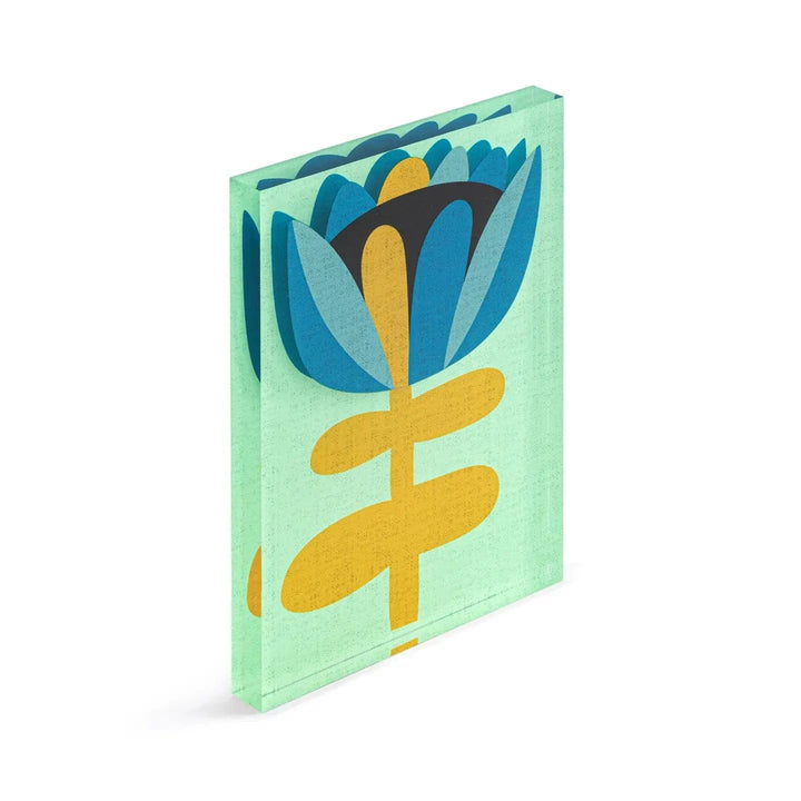 Demdaco Decor Bloom Together Tile Acrylic Wall Art
