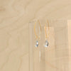 Original Hardware Proudly Handmade in Colorado, USA Blue Quartz Long Drop Earrings
