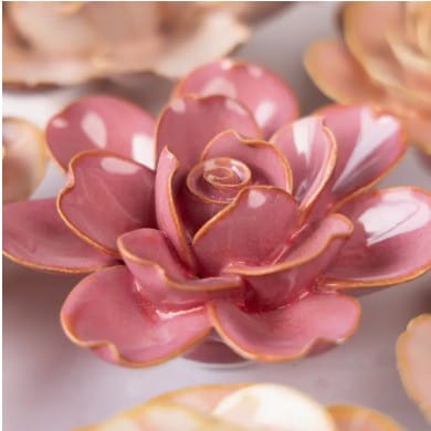Chive Home Decor - Home Accent Blush Pink Tahitain Gardenia