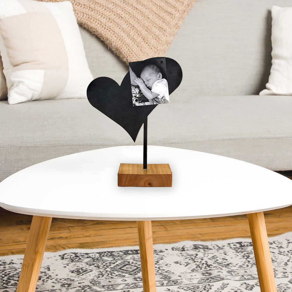 Prairie Dance Proudly Handmade in South Dakota, USA Boho Heart, Metal Tabletop Heart Decoration