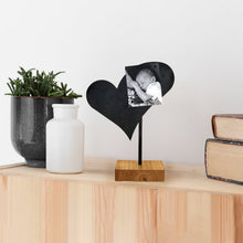 Load image into Gallery viewer, Prairie Dance Proudly Handmade in South Dakota, USA Boho Heart, Metal Tabletop Heart Decoration
