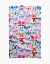 Load image into Gallery viewer, Geometry Towels Bows Tea Towel
