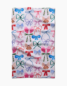 Geometry Towels Bows Tea Towel