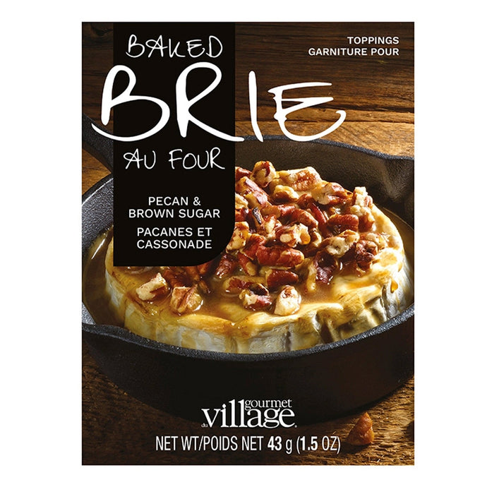 Gourmet Du Village Baking Mixes Brie Topping Mix Pecan Brown Sugar