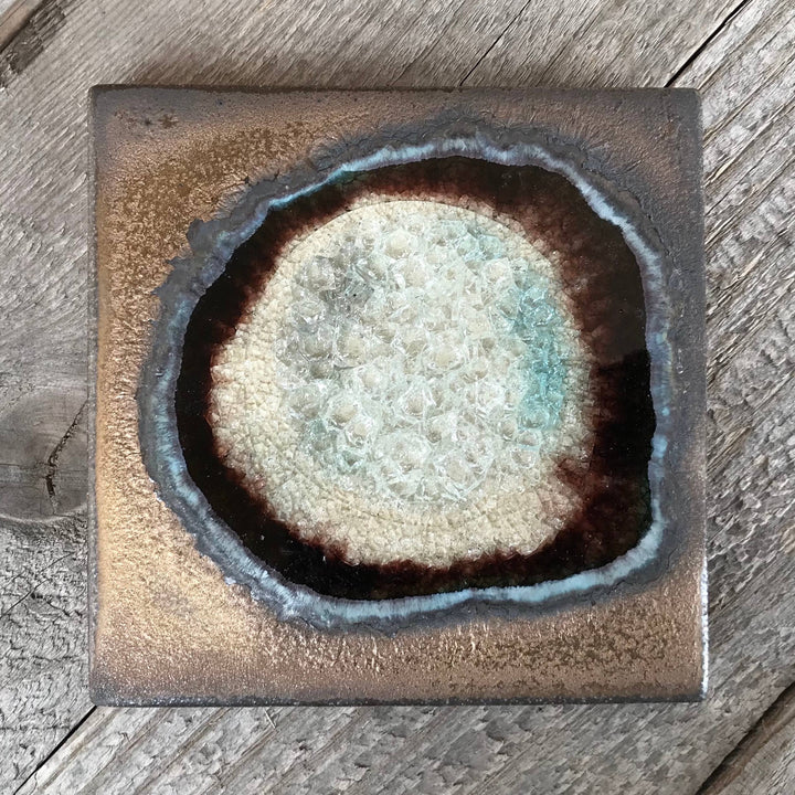 Dock 6 Pottery Ceramics Bronze Ceramic Coaster | Dock 6 Pottery