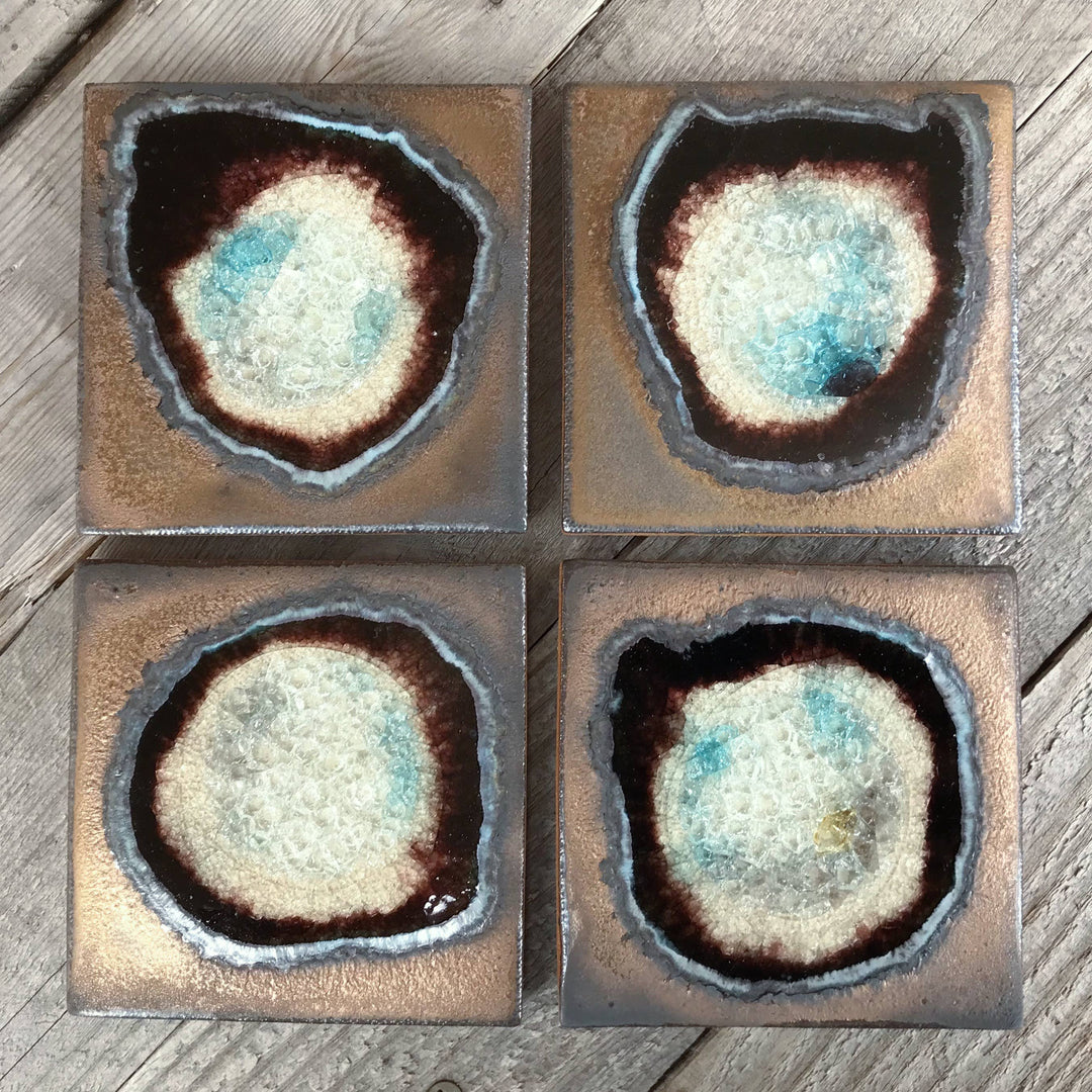 Dock 6 Pottery Ceramics Bronze Ceramic Coaster | Dock 6 Pottery