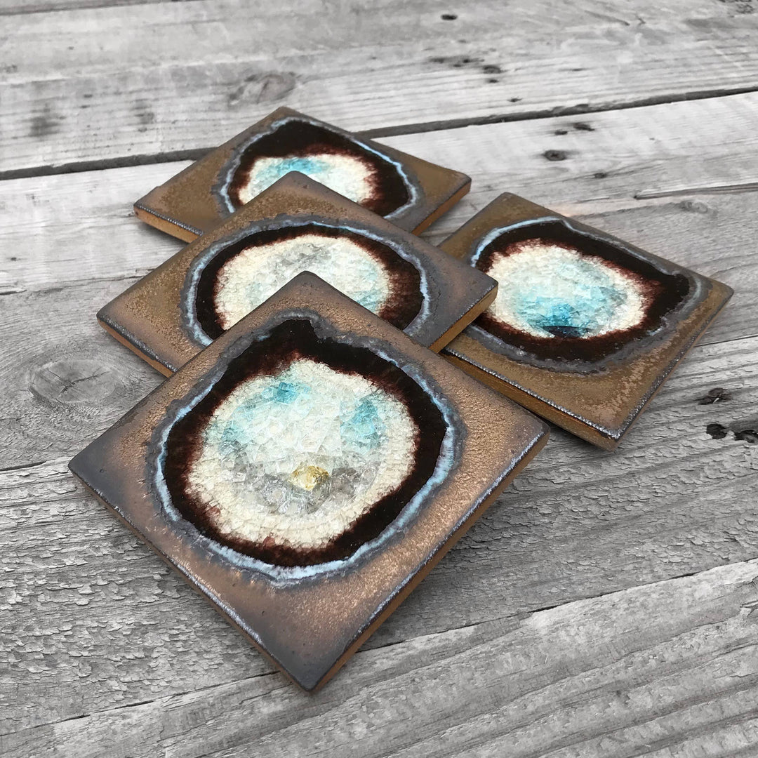 Dock 6 Pottery Ceramics Bronze Ceramic Coaster | Dock 6 Pottery