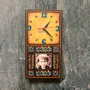 Spooner Creek Home Decor - Indoor - Clocks Brown Motif Frame Clock